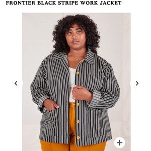 Big Bud Press Large Work Jacket in frontier stripe black L sold out